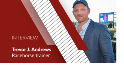 How does Trevor J Andrews train his racehorses with Equimetre?