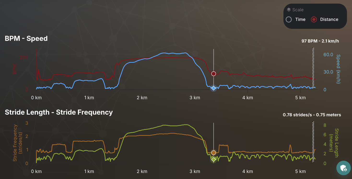 graphs equimetre's training